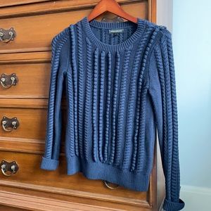 Navy Blue Cable Sweater